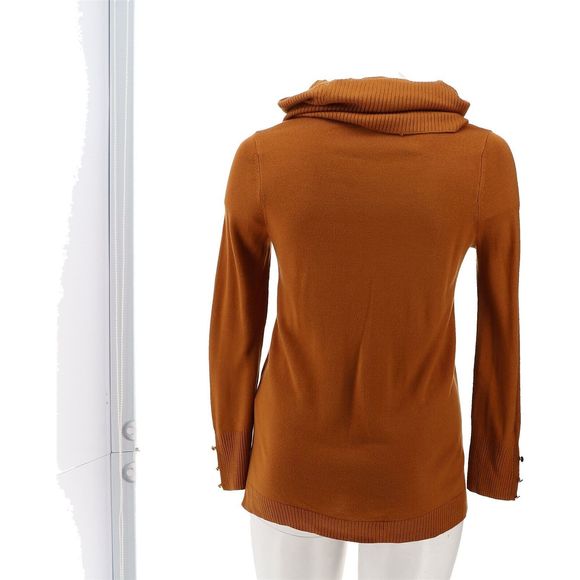 IMAN Comfy Chic Sweater Circle Scarf ROASTED PECAN 768134A - Picture 5 of 8